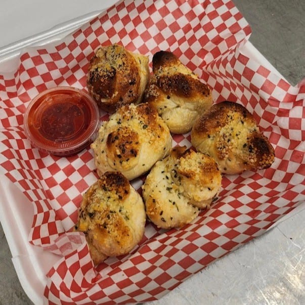 Ava's Garlic Knots with Marinara.