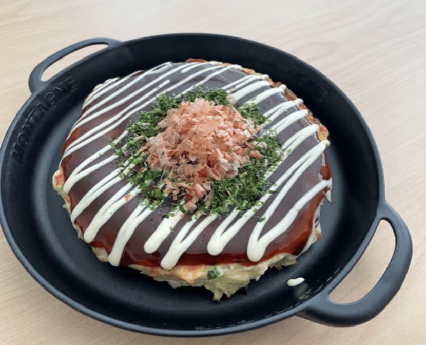 Okonomiyaki (Japanese Cake ).