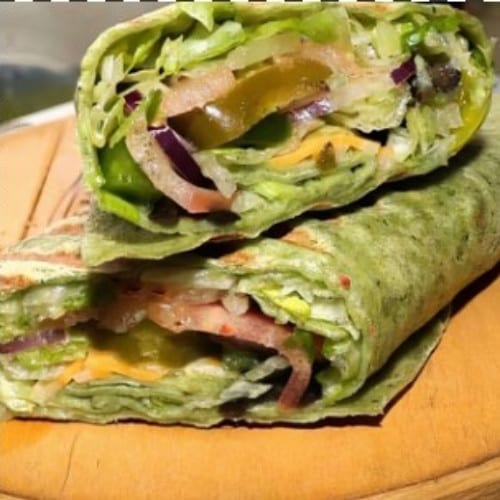3 Pepper Veggie Wrap.