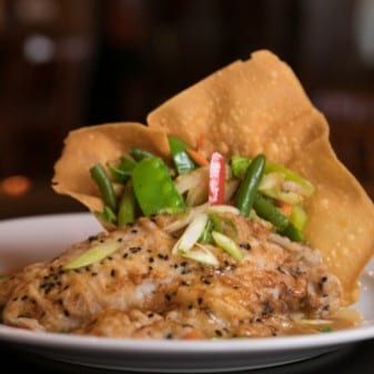 Sesame Crusted Grouper.