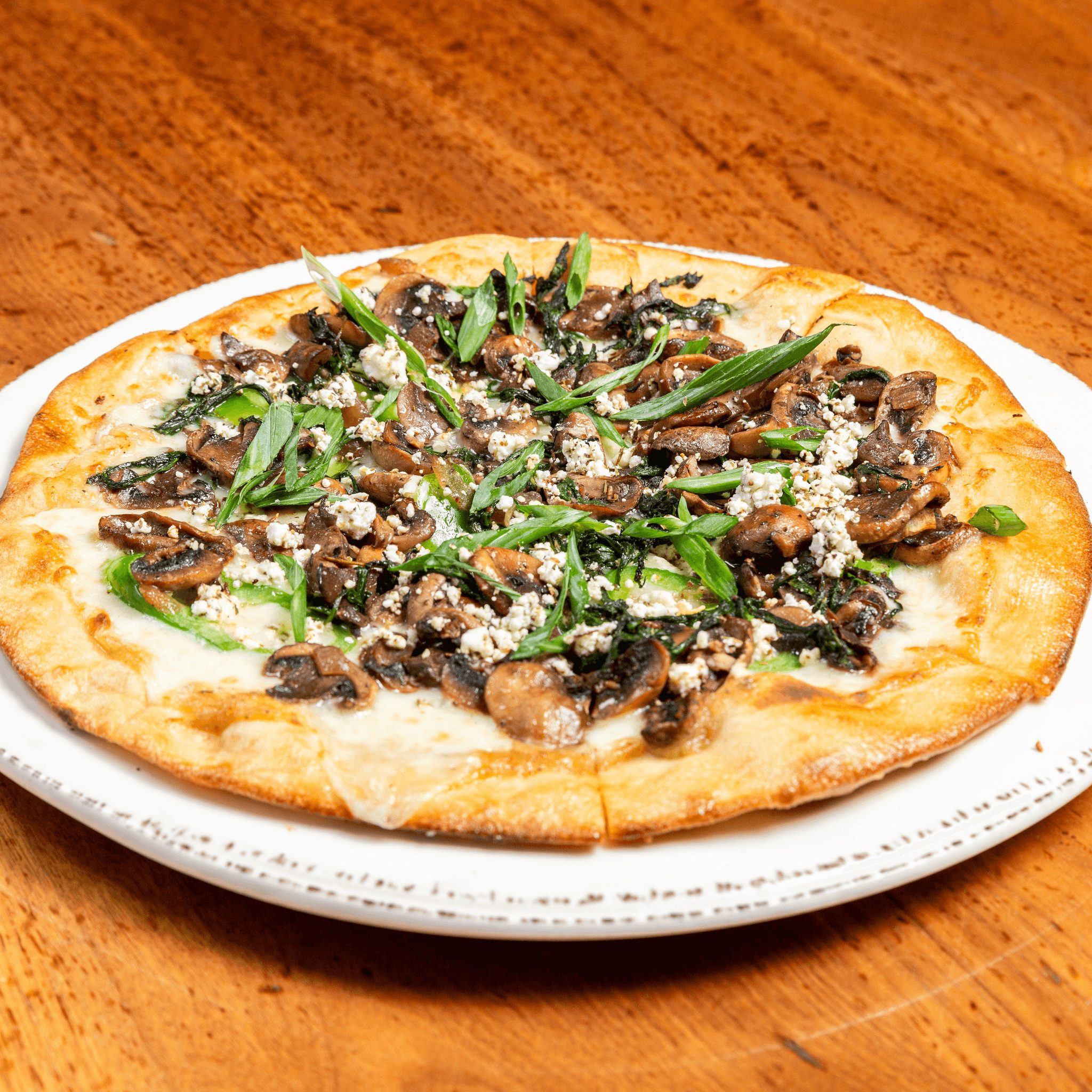 Roasted Mushroom Pizza.