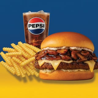 26. Mushroom Burger Combo