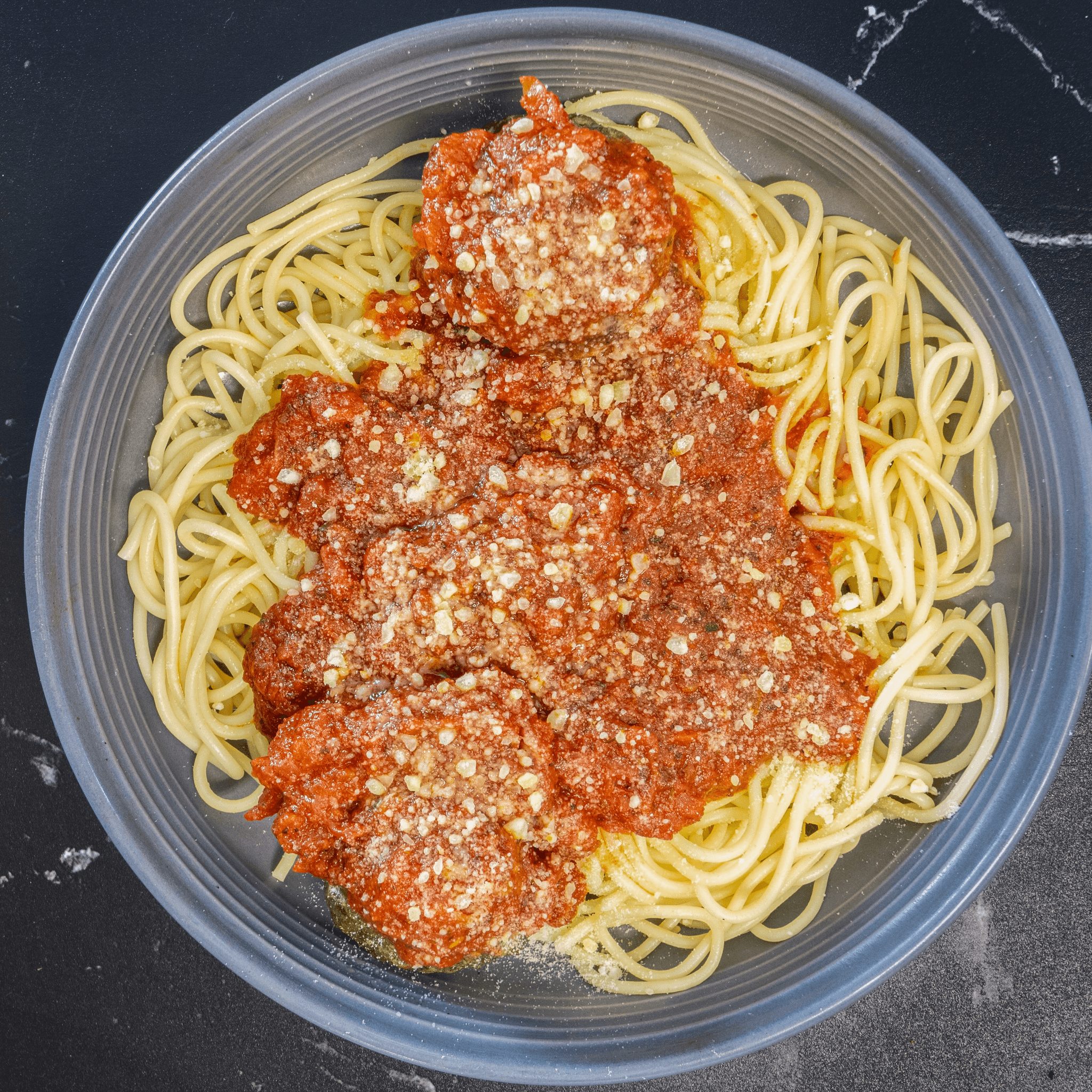 Spaghetti with Homemade Meatballs.