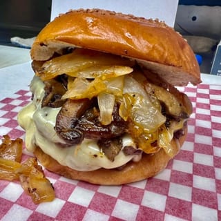 Mush Swiss Steak Burger