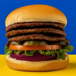 Super Triple Burger Ala Cart