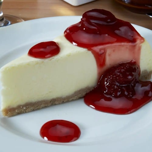 Cheesecake with Strawberry.