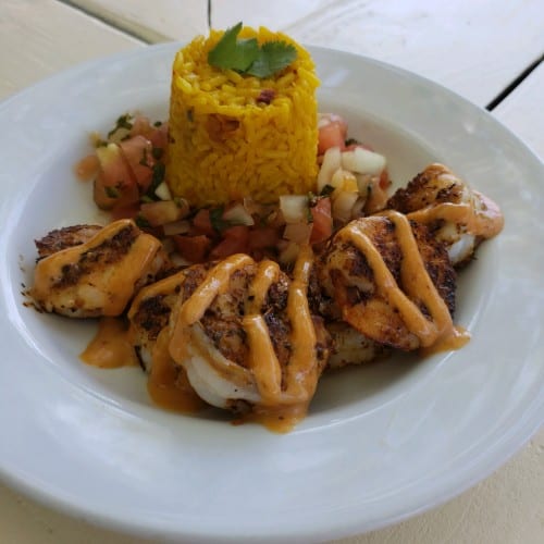 Yucatán Shrimp Bowl.