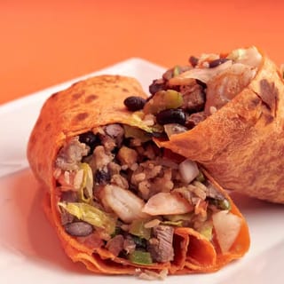 Steak and Prawns Burrito