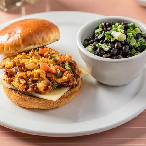 Chorizo Brioche Sandwich.