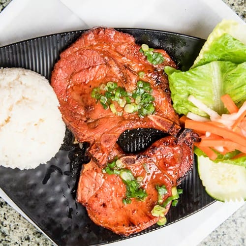50. Com Suon / Grilled Pork Chop Rice.