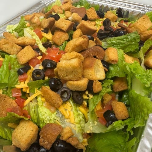 Family Size Green Salad.