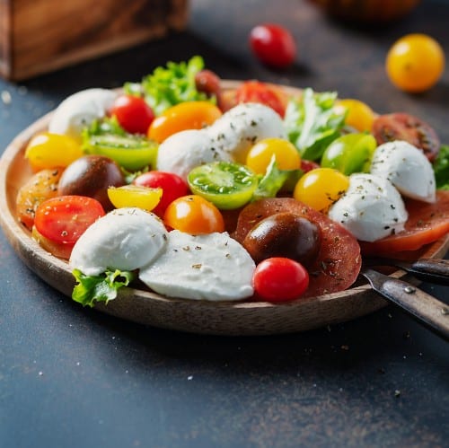 Mozzarella & Caprese Salad.