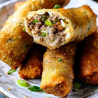 A12. Philly Cheese Steak Egg Roll
