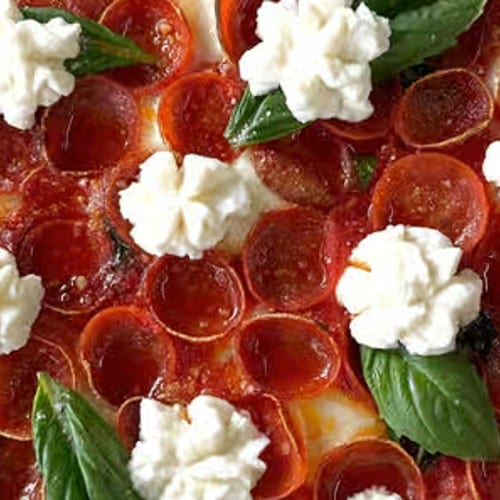 Double Pepperoni Margherita and Honey Ricotta.