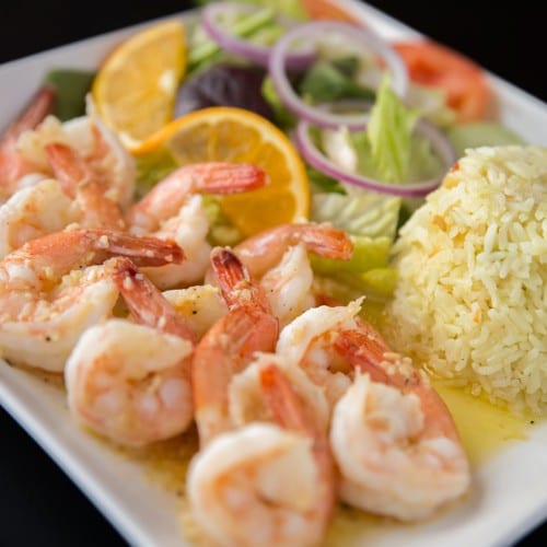 Camarones Al Mojo De Ajo.