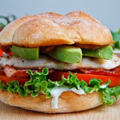 Chicken Club Sandwich.