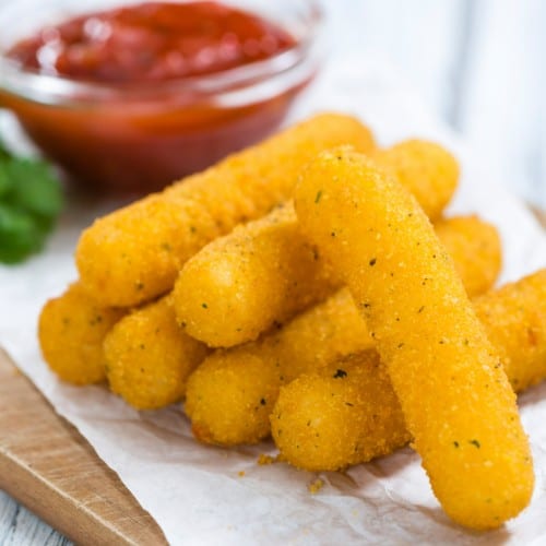 Italian Breaded Mozzarella Sticks.