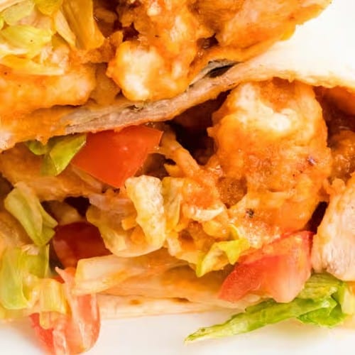 Spicy Grilled Chicken Wrap.