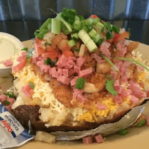 "DSS" Double Stuffed Potato.