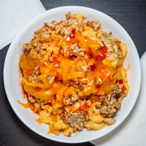 Nashville Chicken Mac Bowl.