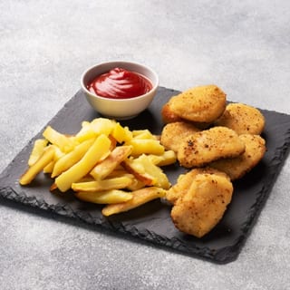 Baby Chicken Pakora (Nugget) W/ Fries (6pc)