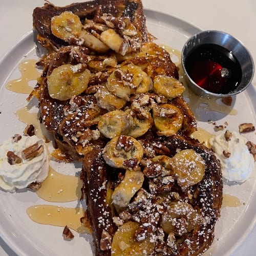 Caramelized Banana French Toast.