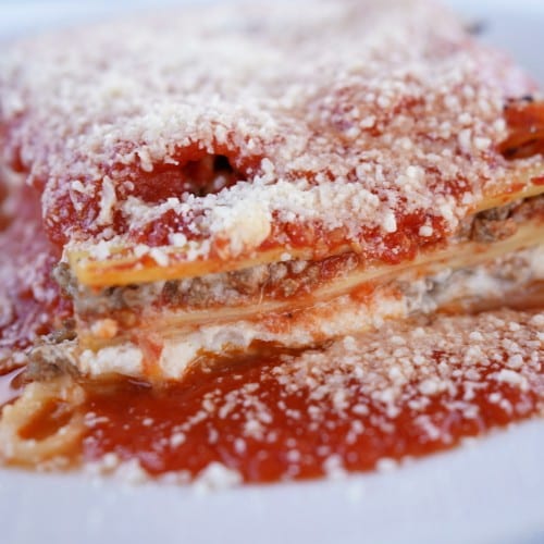 Lasagna alla Bolognese.