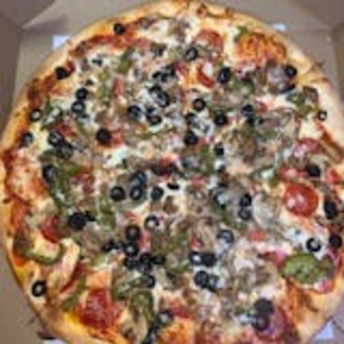 The Works Pizza.