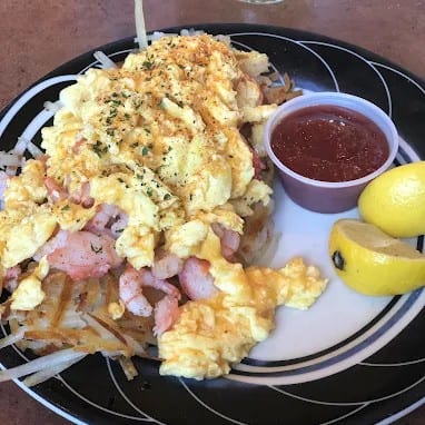 #121 Crab & Shrimp Hash.