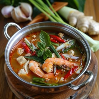 Tom Yum (Thai Hot & Sour Soup) (Hot Pot)