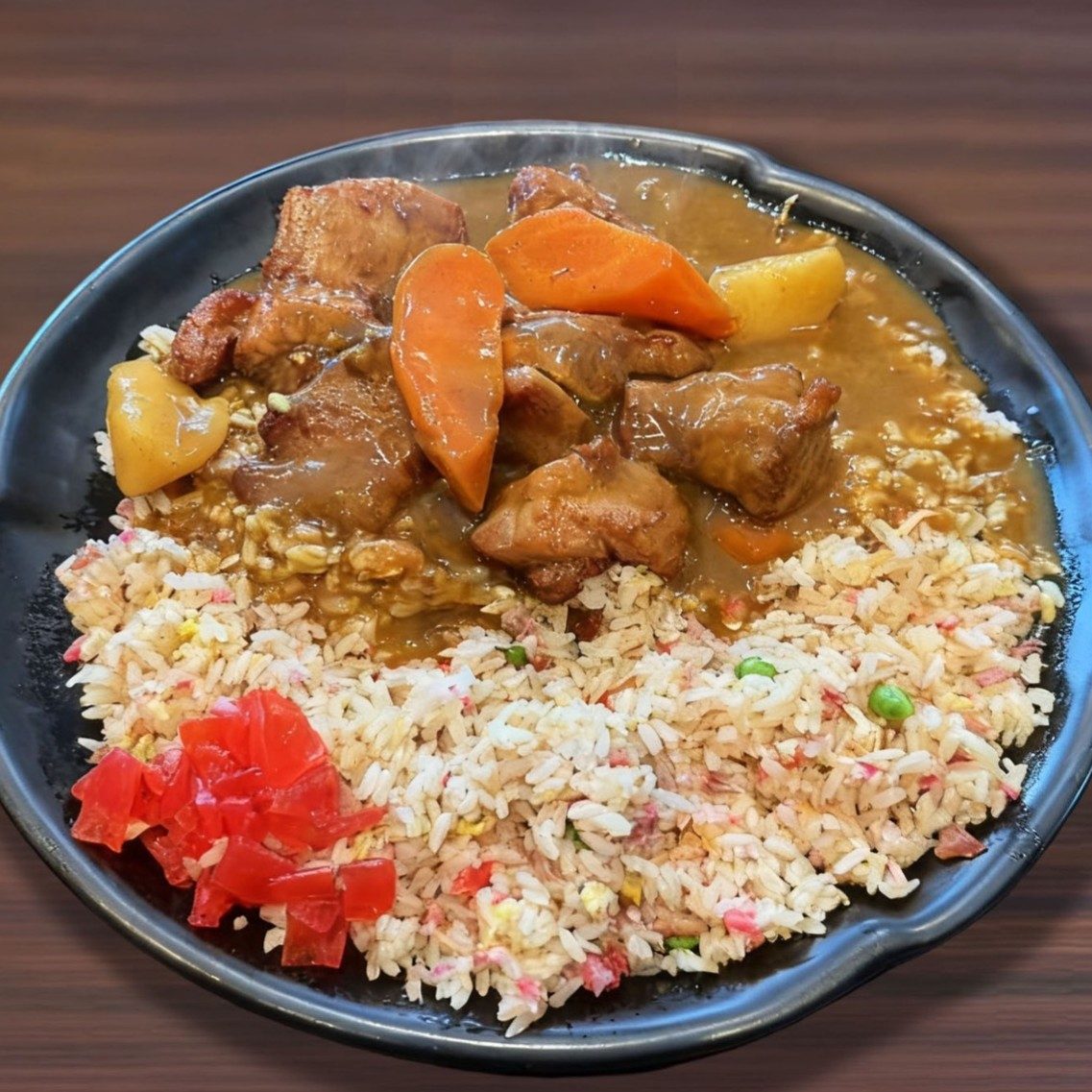 Mochiko Chicken Curry Rice.