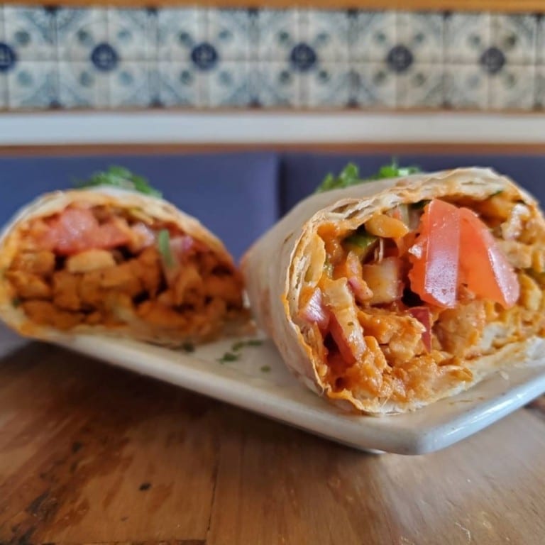 Plant Base Fry Chicken Wrap.