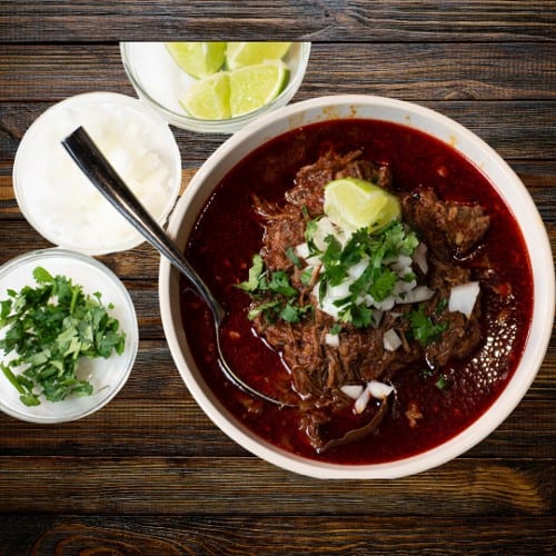 Barbacoa en Su Jugo Soup.