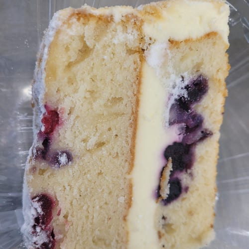 Lemon Berry Mascarpone Cake.