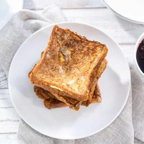 Kid's Two French Toast with One Sausage Breakfast.