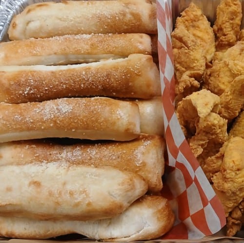 8 Jumbo Bread Sticks.