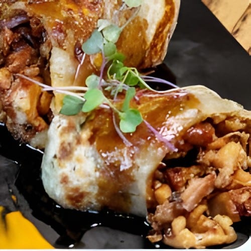 Scallion Pancake - Choice of Crab or Chashu Pork.