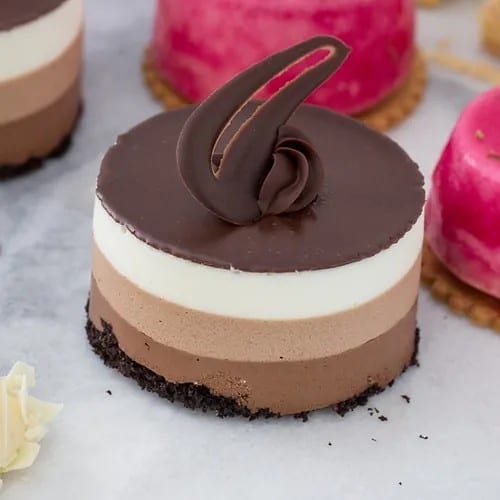 Triple Chocolate Mousse Tower-Individual.