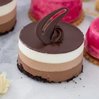 Triple Chocolate Mousse Tower-Individual