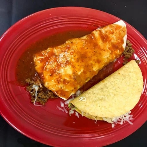 K3. One Burrito & One Taco.