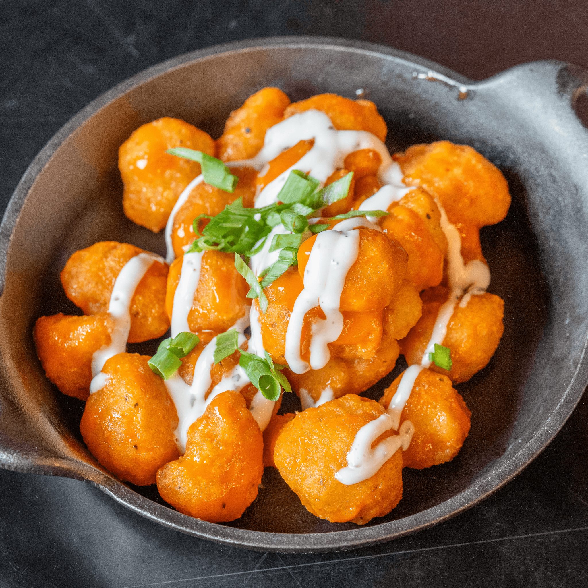 Buffalo Cauliflower Bites.