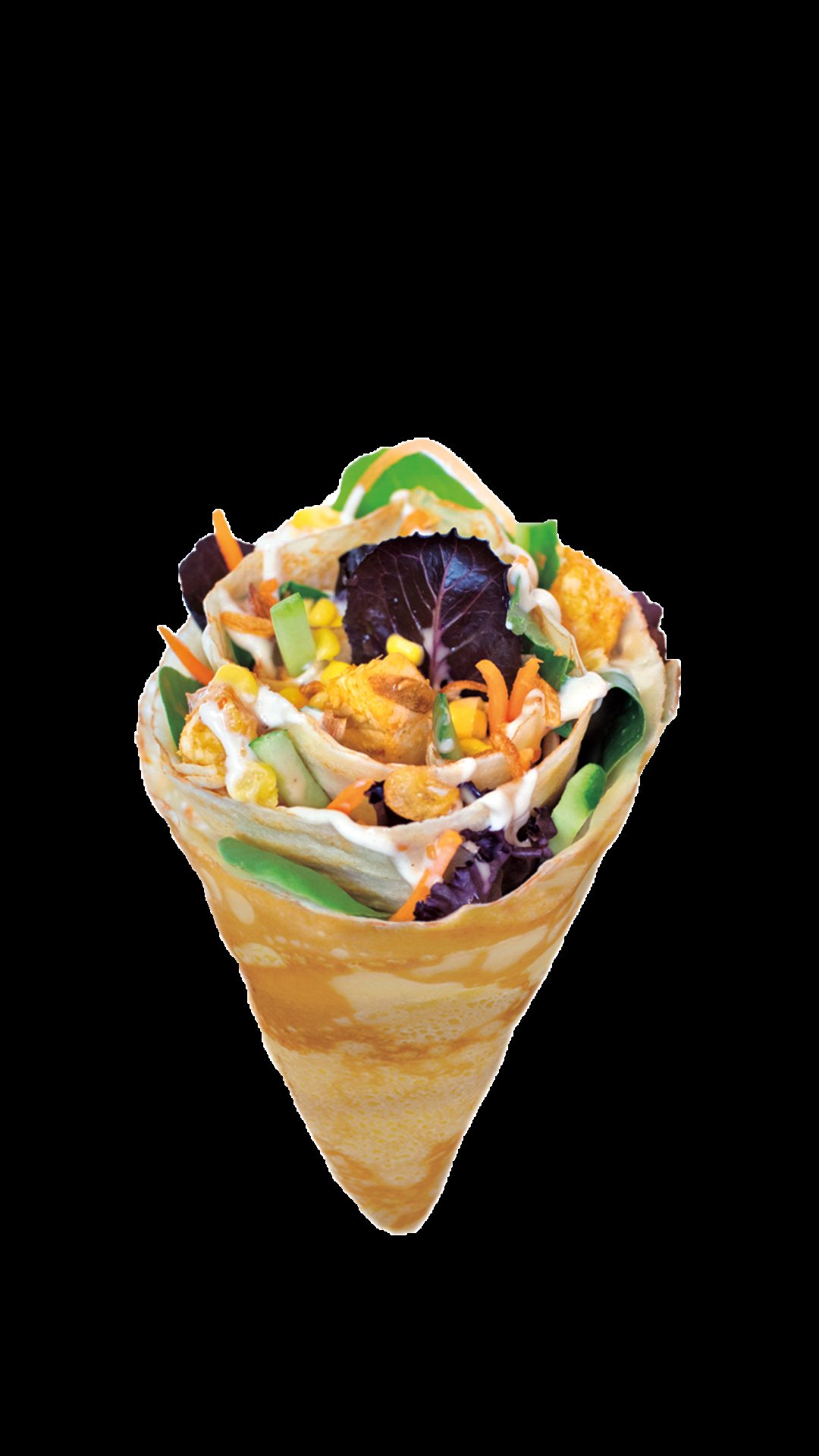 Chicken Thai Crêpe.
