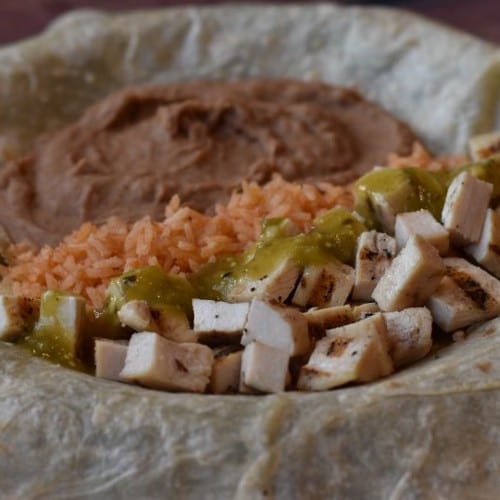 Pollo Asado Burrito.