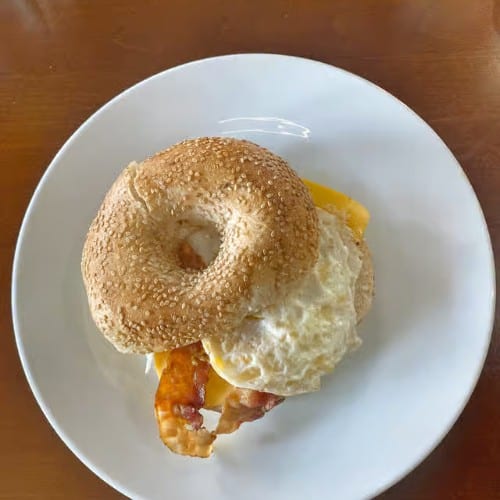 Bagel, Bacon, Egg & Cheese.