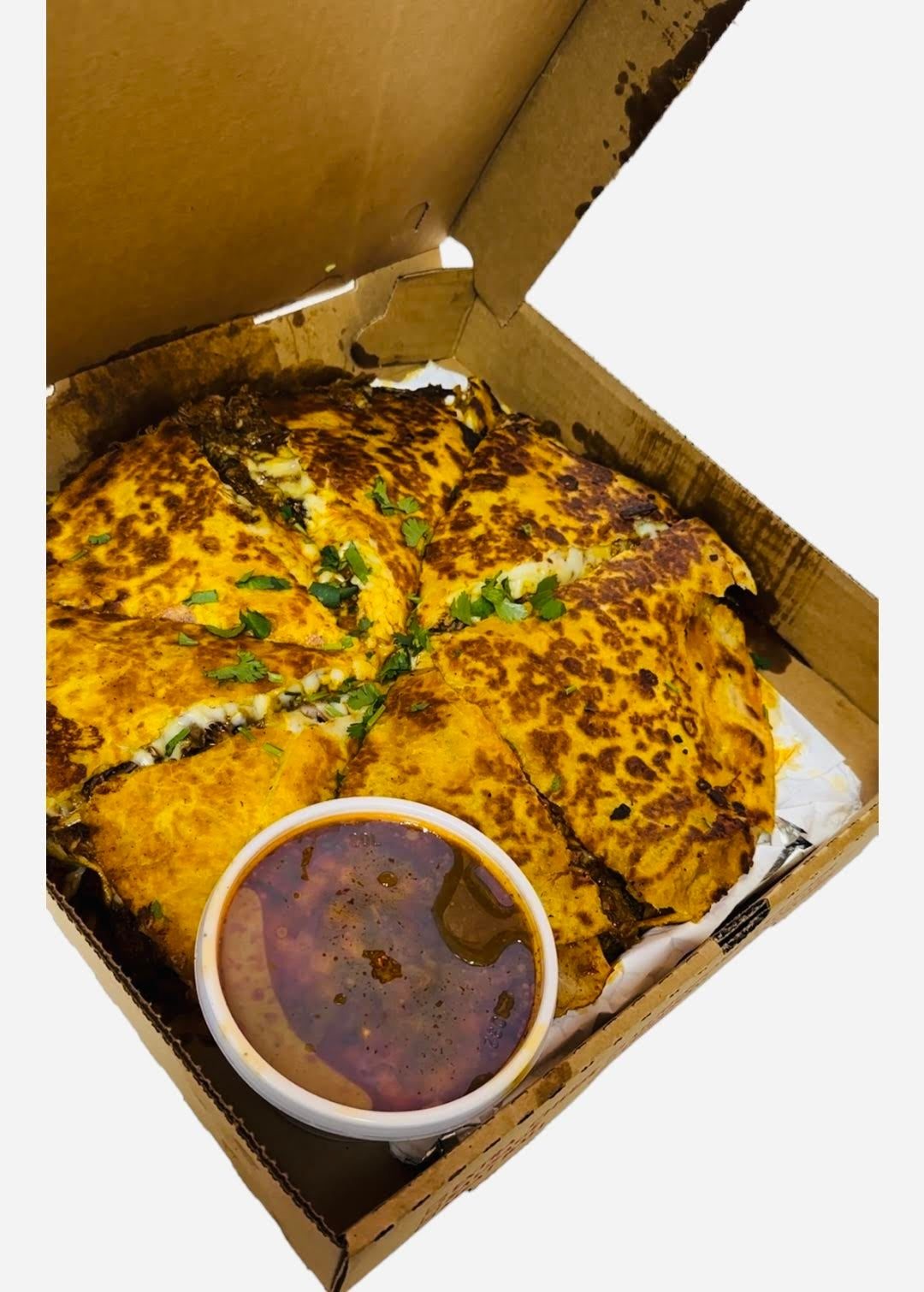 Chorizo (Mexican Sausage) Birria Pizza.