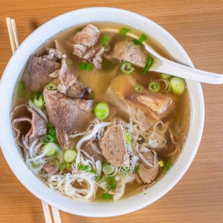Beef combination noodle soup