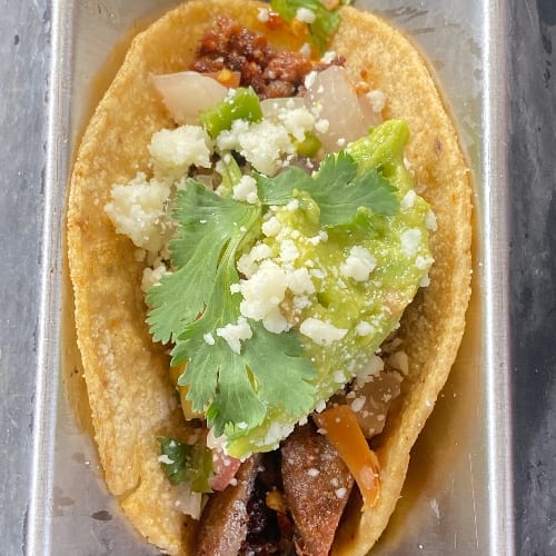 Steak and Chorizo Tacos.