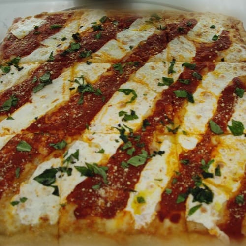 Grandma Pizza (Thin Crispy Square).