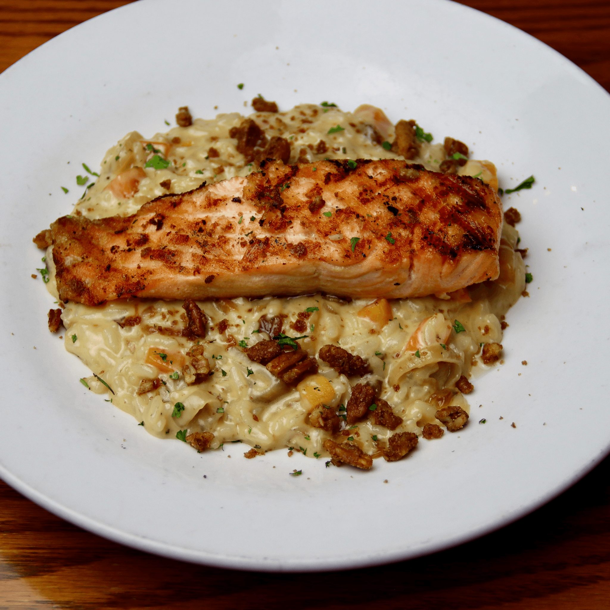 Salmon Squash Risotto.