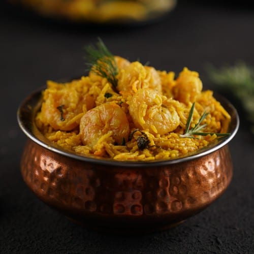Shrimp Biryani.